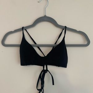 RVCA black cross back bikini top